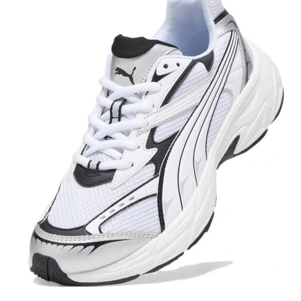 PUMA Morphic Base Low Silver Black - 392982-02 Mens  6/ women’s 7.5